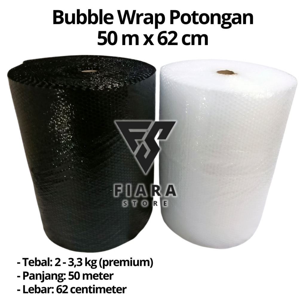 

Bubble Wrap Potongan 50 m x 62 cm (Super Tebal Ukuran Setengah Roll)