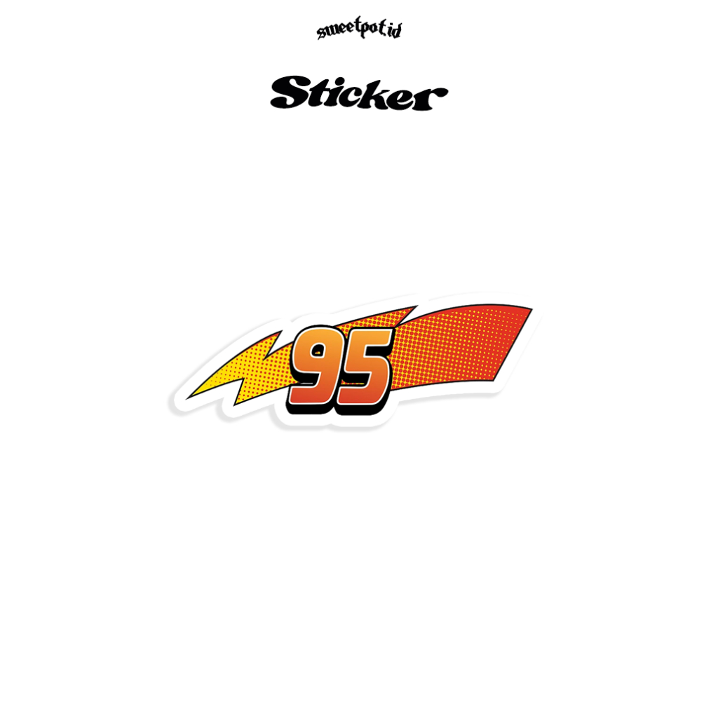 

(BISA COD) STIKER "95 CARS LIGHTING MC QUEEN" / STIKER HELM / STIKER LOCAL BRAND / STIKER AESTETHIC / ANTI AIR / STICKER BIJIAN / STICKER ECERAN / STICKER METAL / STICKER POP / VIRAL