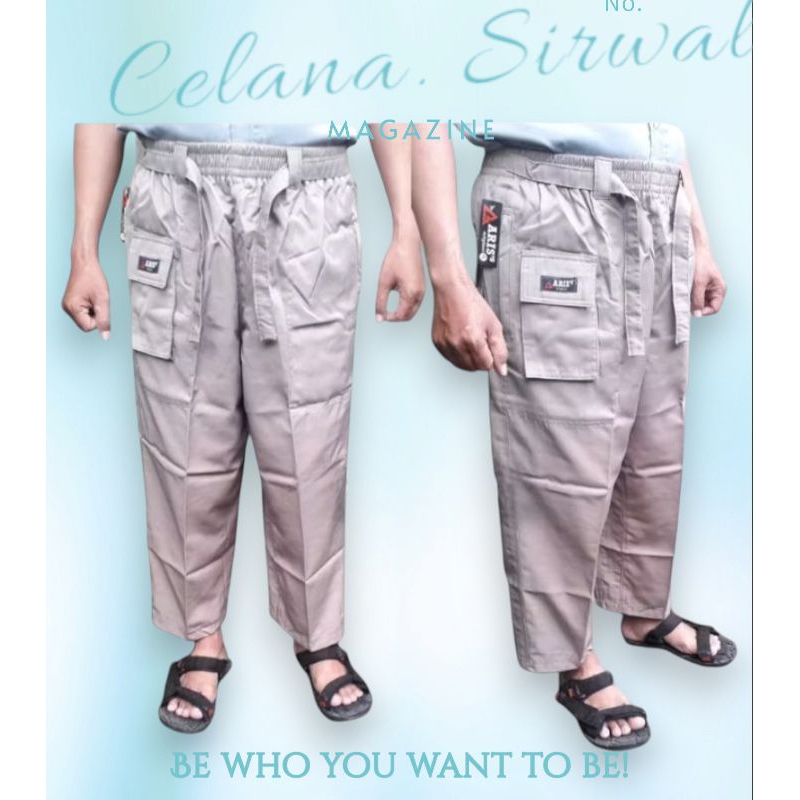 100% Original Ariss Celana Sirwal Celana Syar'i Celana Siwal Celana Muslim Pria