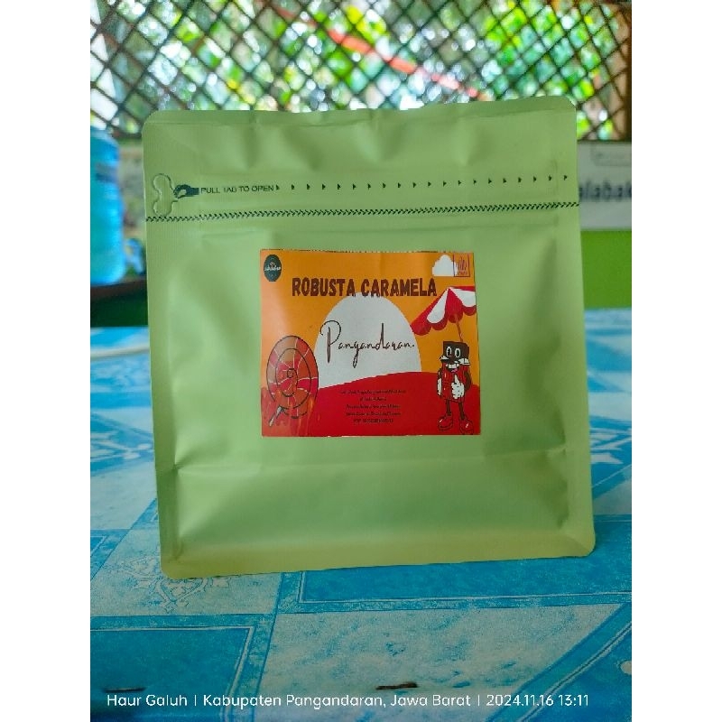 

biji permentasi kopi robusta caramela