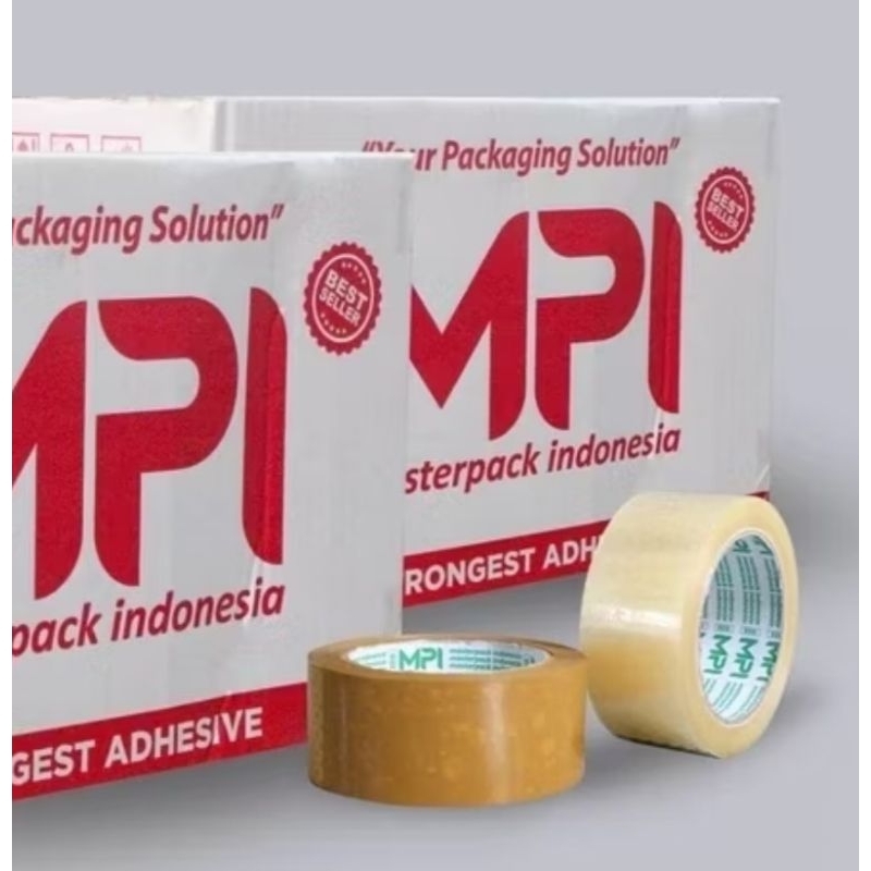 

lakban bening coklat 100 yard original mpi lebih tebal