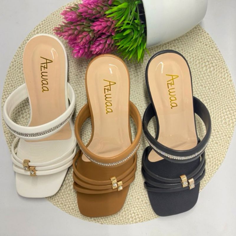 Sandal Heels Wanita Kekinian Kondang Hak 5cm