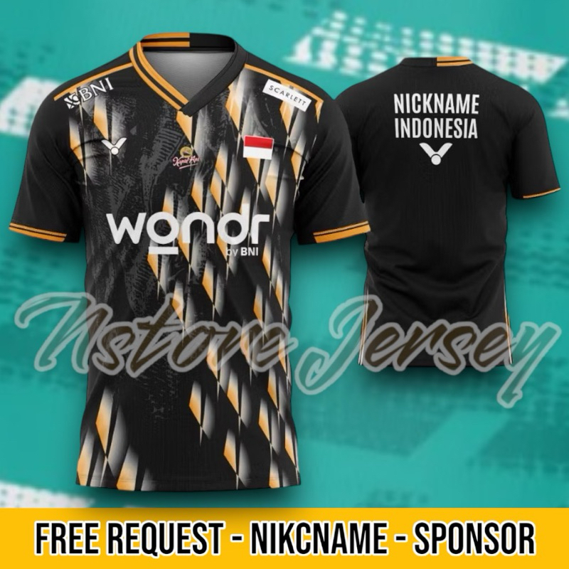 Jersey Badminton Indonesia Cina master 2024 Free Request Namset