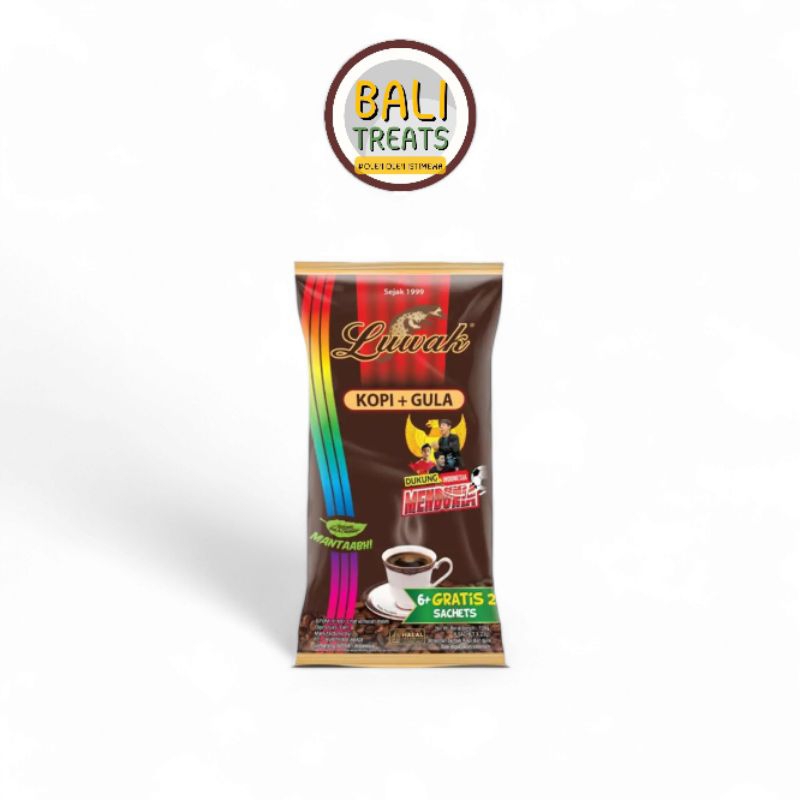 

Luwak Kopi plus gula isi 8 sachet