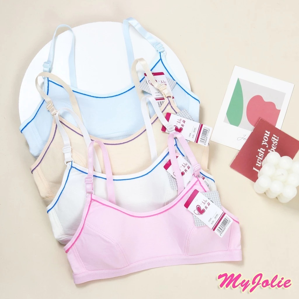 JO 2813 BRA Pelajar Anak SD - SMP KARET BAWAH LEBAR / BH Pelajar Bahan Spandek Katun Yang Nyaman