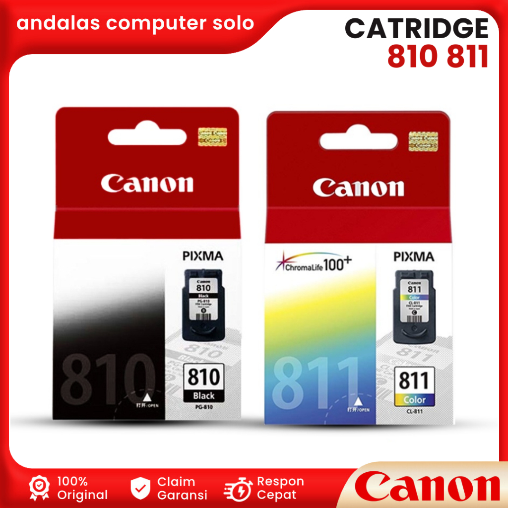 CARTRIDGE PRINTER CANON 810 811 BLACK COLOR CATRIDGE TINTA PRINTER CANON CL810 CL811