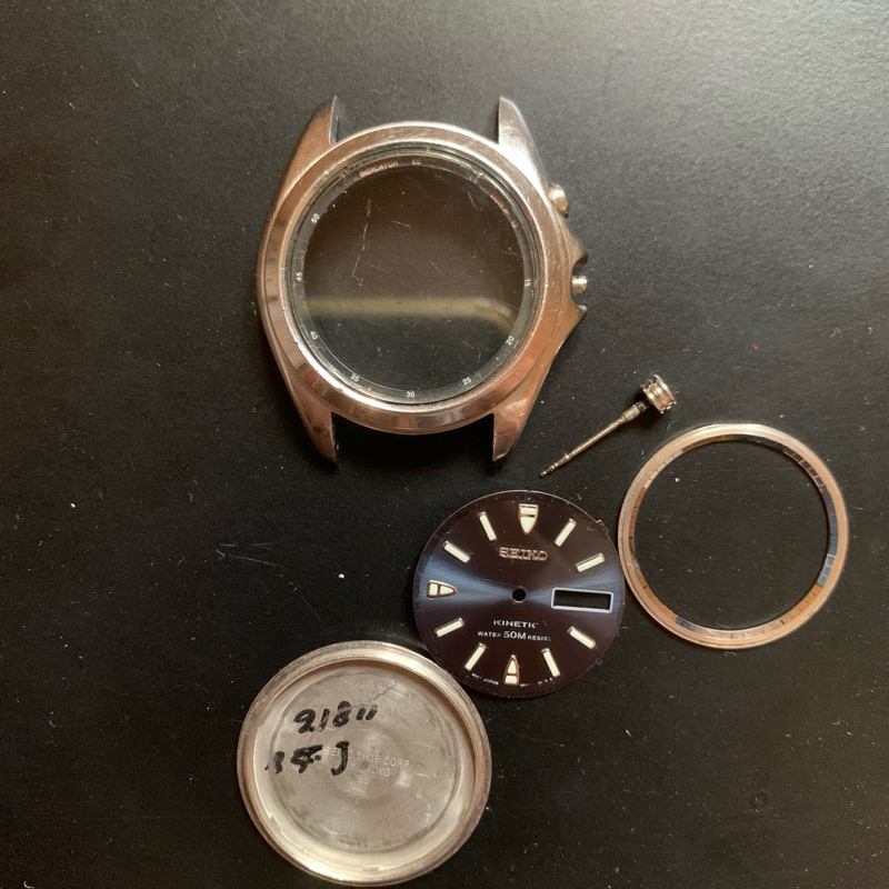 Jam Tangan Bekas 38mm Seiko mod kinetic Original case Second