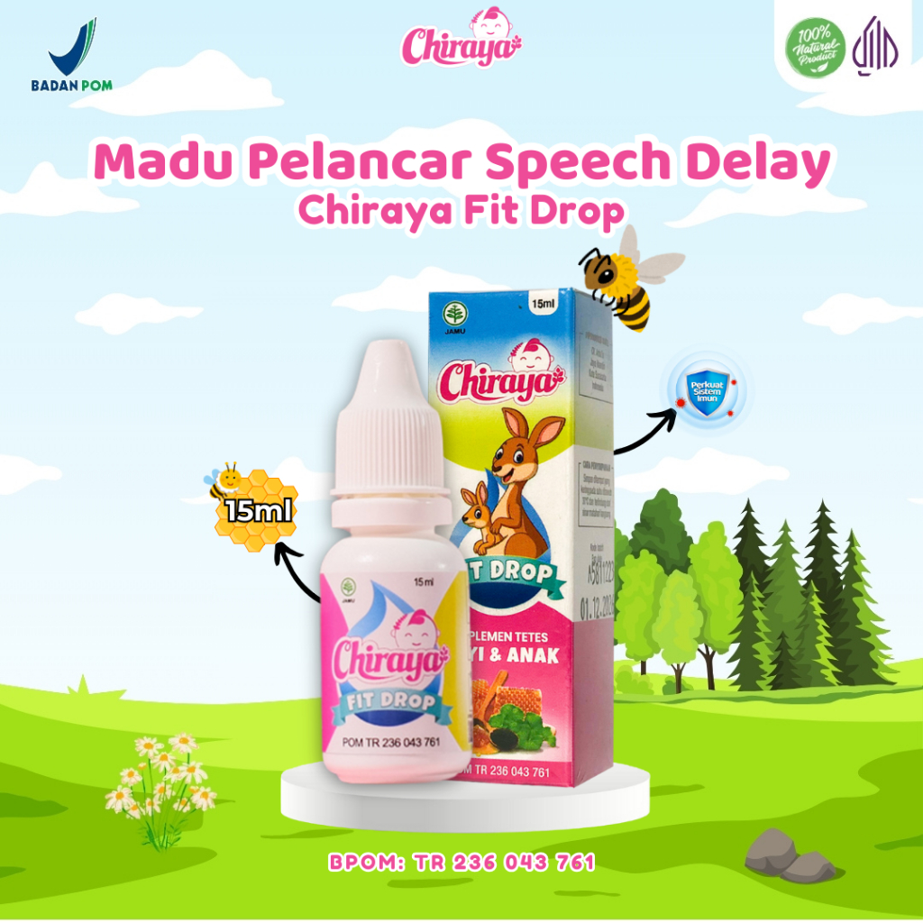 Chiraya Fit Drops Madu Herbal Membantu Anak Cepat Bicara dan Kecerdasan Otak Anak