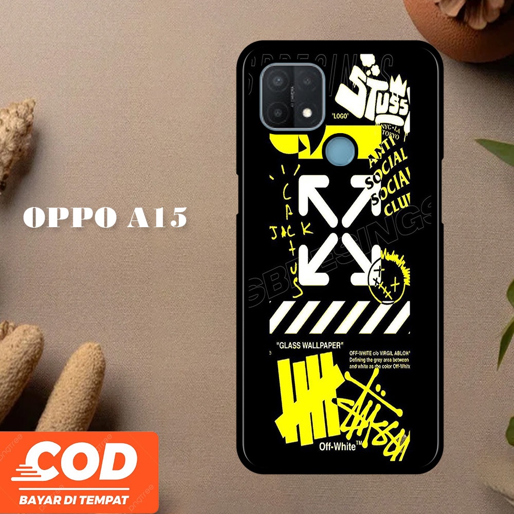 [A07] Aesthetic Casing OPPO A15 Case Pelindung Hp Keren Lucu Viral Unisex Terbaru