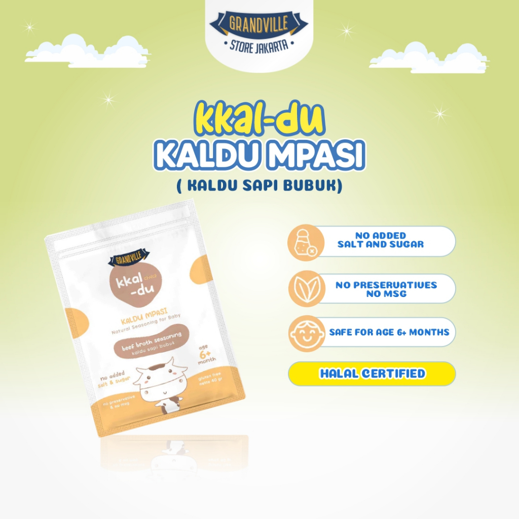 

Grandville Kaldu Sapi MPASI BB Booster Non MSG 40 gr Membantu Meningkatkan Napsu Makan