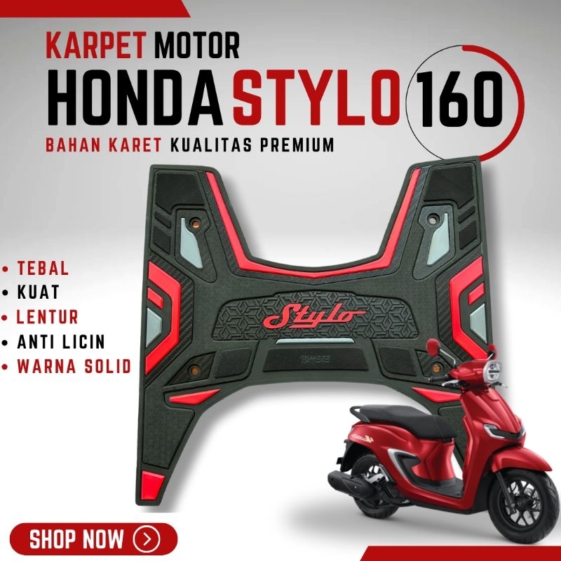 ALAS PIJAKAN KARPET MOTOR STYLO 160 / AKSESORIS VARIASI STYLO 160