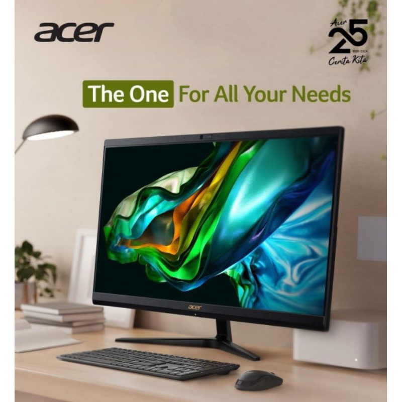 PC AIO ACER INTEL CORE i3 GEN 12 LAYAR 24" ORIGINAL