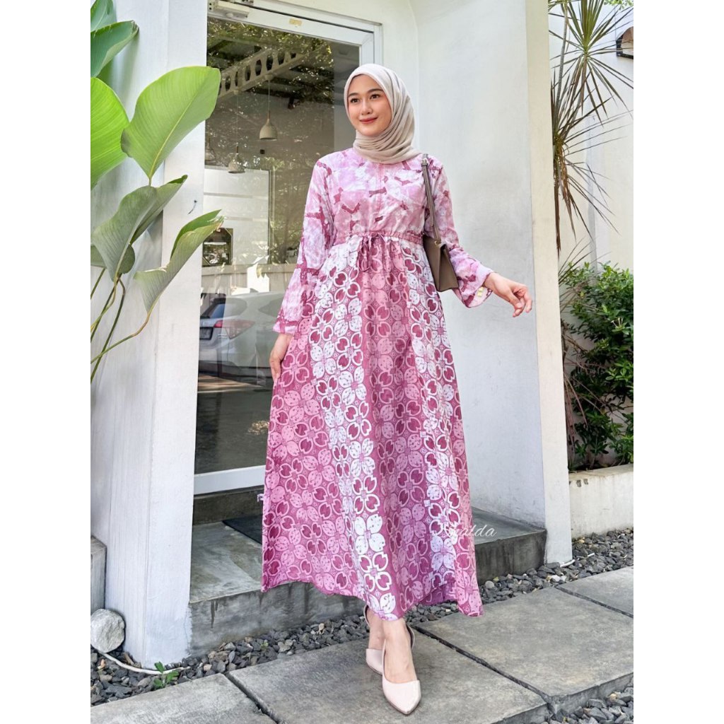 SILK SUTRA DRESS GAMIS BATIK CAP SILK SUTRA