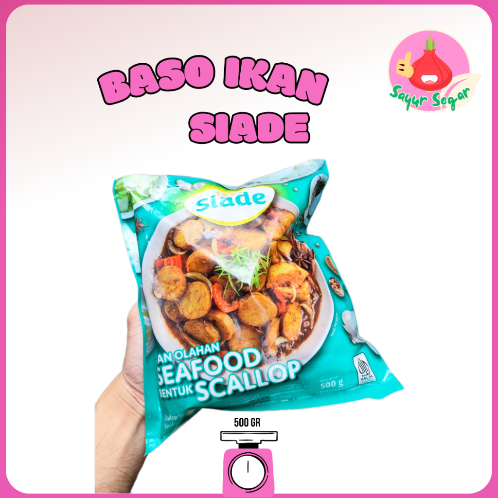 

Sayur Segar - Siade Bakso Ikan Scallop 500 gr / Fish Balls