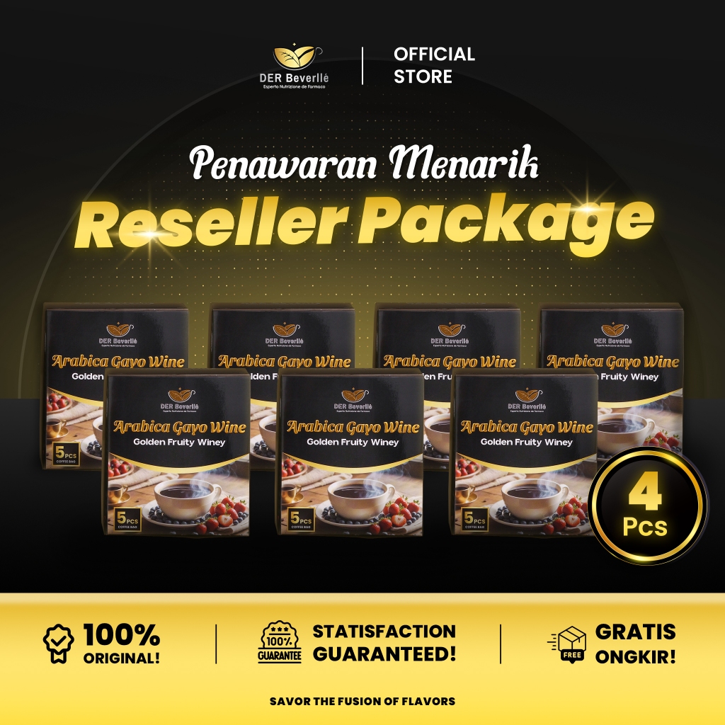 

Der Beverlle - Paket Reseller Kopi Arabica Gayo Wine Arabica Coffee Premium
