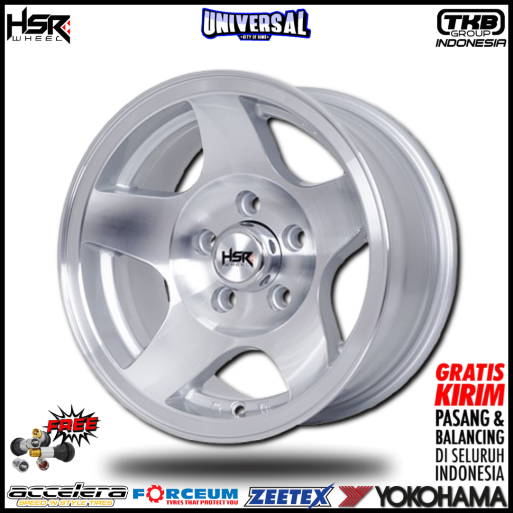 TERSEDIA VELG SEMI OFFROAD DI MODEL HSR JA109 R14X7 H5X114,3 ET-6 SMF UNTUK TERIOS RUSH DLL