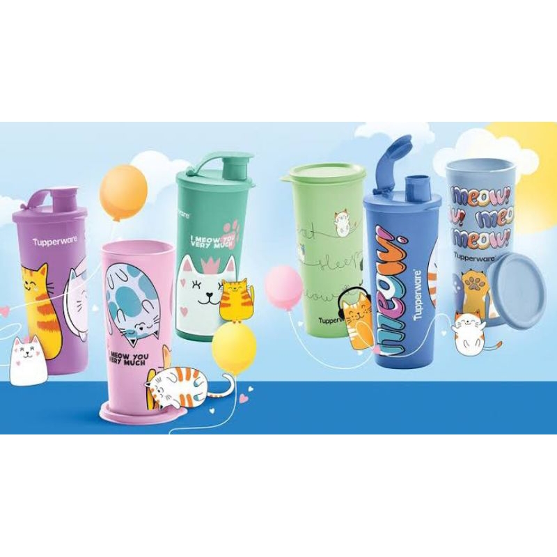 Cat Tumbler Tupperware || Giant Tumbler Cat Tupperware