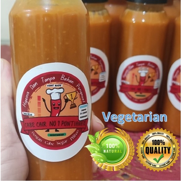 

Sambal Vegetarian Pontianak / Cabe Vegetarian / Sambal Cabe Cair Vegetarian No 1 Khas Pontianak - Homemade