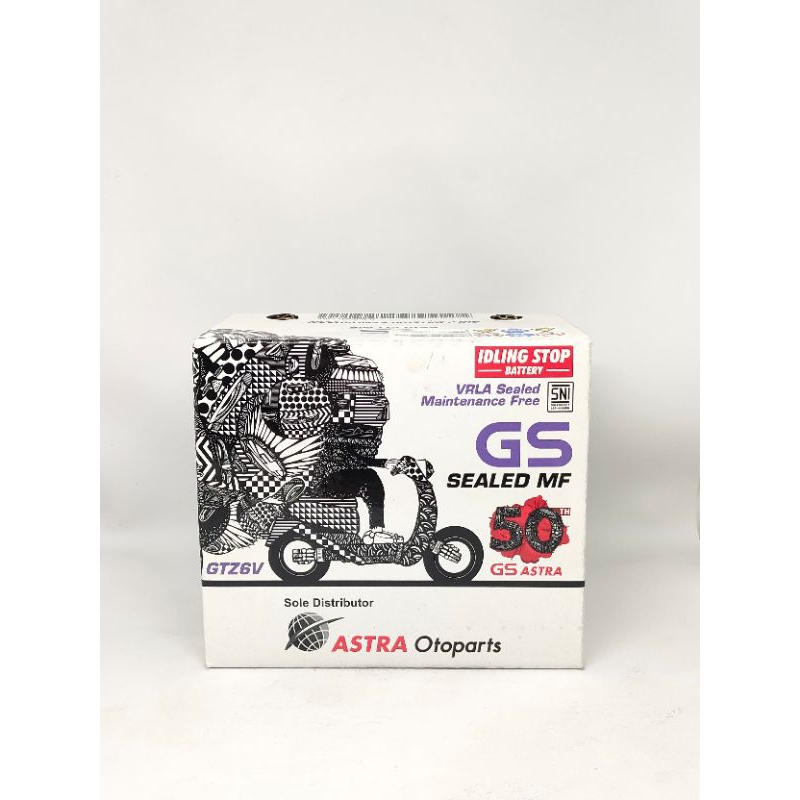 AKI MOTOR GS ASTRA GTZ6V VARIO 125, SCOOPY 2020,BEAT 2020