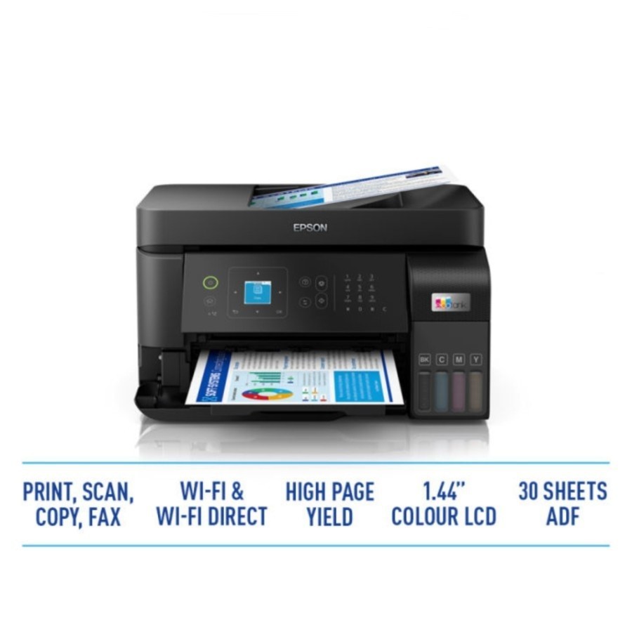 PRINTER EPSON L5590 L-5590 L 5590 PRINT SCAN COPY FAX WITH ADF F4 LEGAL WI-FI WIFI WIRELESS