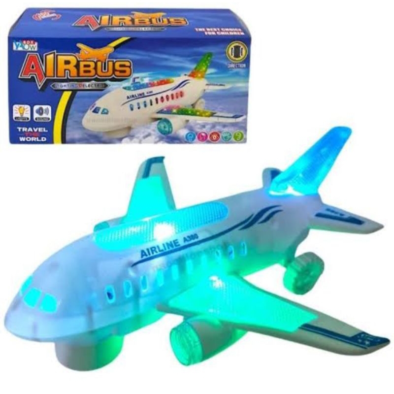 Mainan anak pesawat air bus