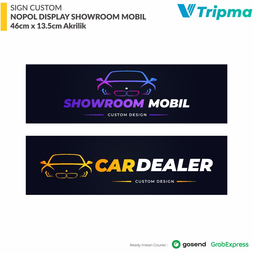 

KODE T95E Sign Custom Nopol Showroom Akrilik 46cm x 135cm