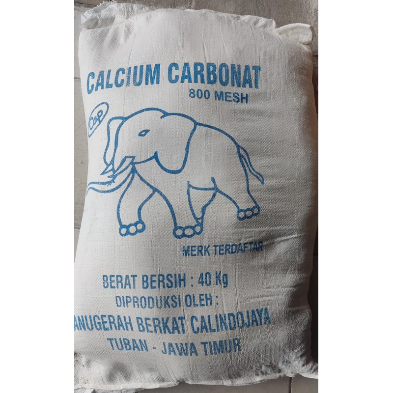 REPACK 1Kg Kalsium Karbonat CACO3 / Bahan Baku Pembuat Cat