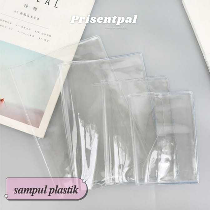 

Sampul Plastik Mika Bening Transparant Kwarto Buku kecil / Cover Book