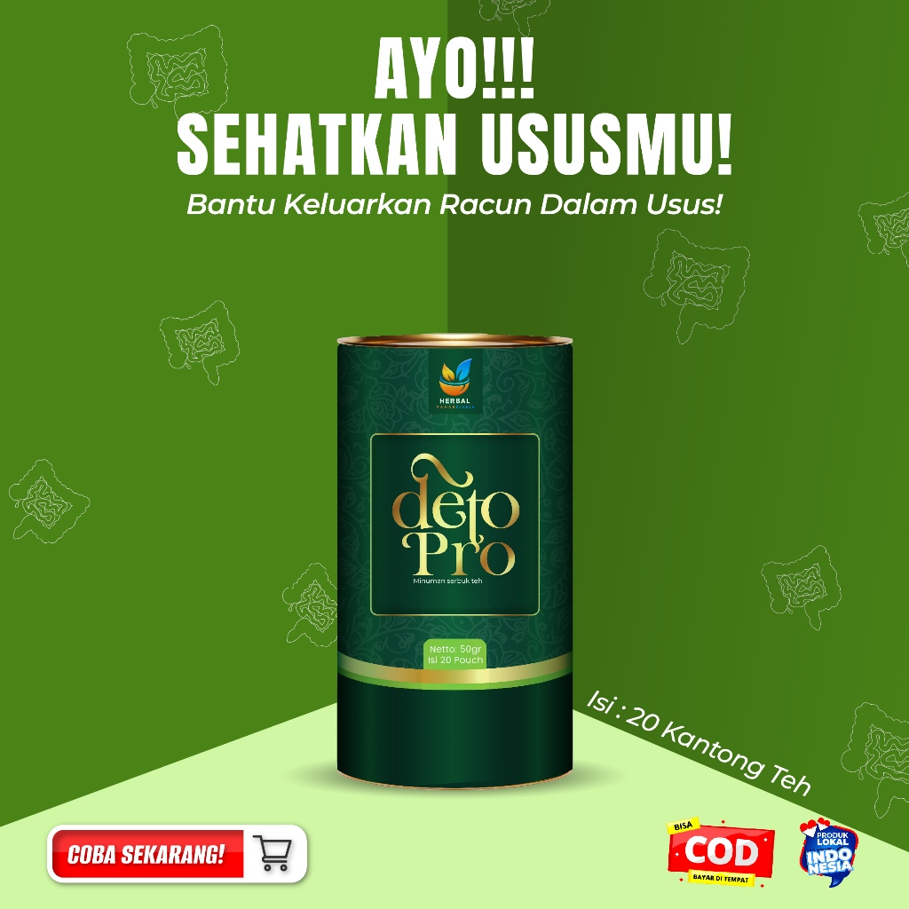 

Deto Pro Tea Minuman Herbal Rempah Alami Detoks Bantu Keluarkan Racun Detox Usus