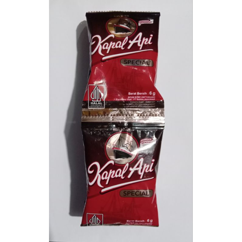 

Kopi Kapal Api Special tanpa gula (10 sachet)