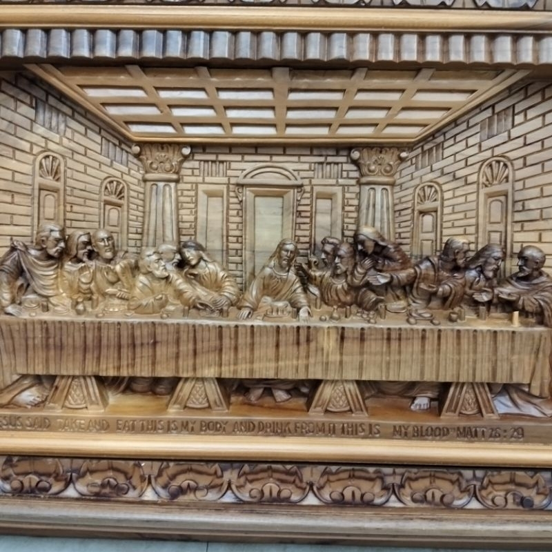 hiasan dinding asli dari kayu jati