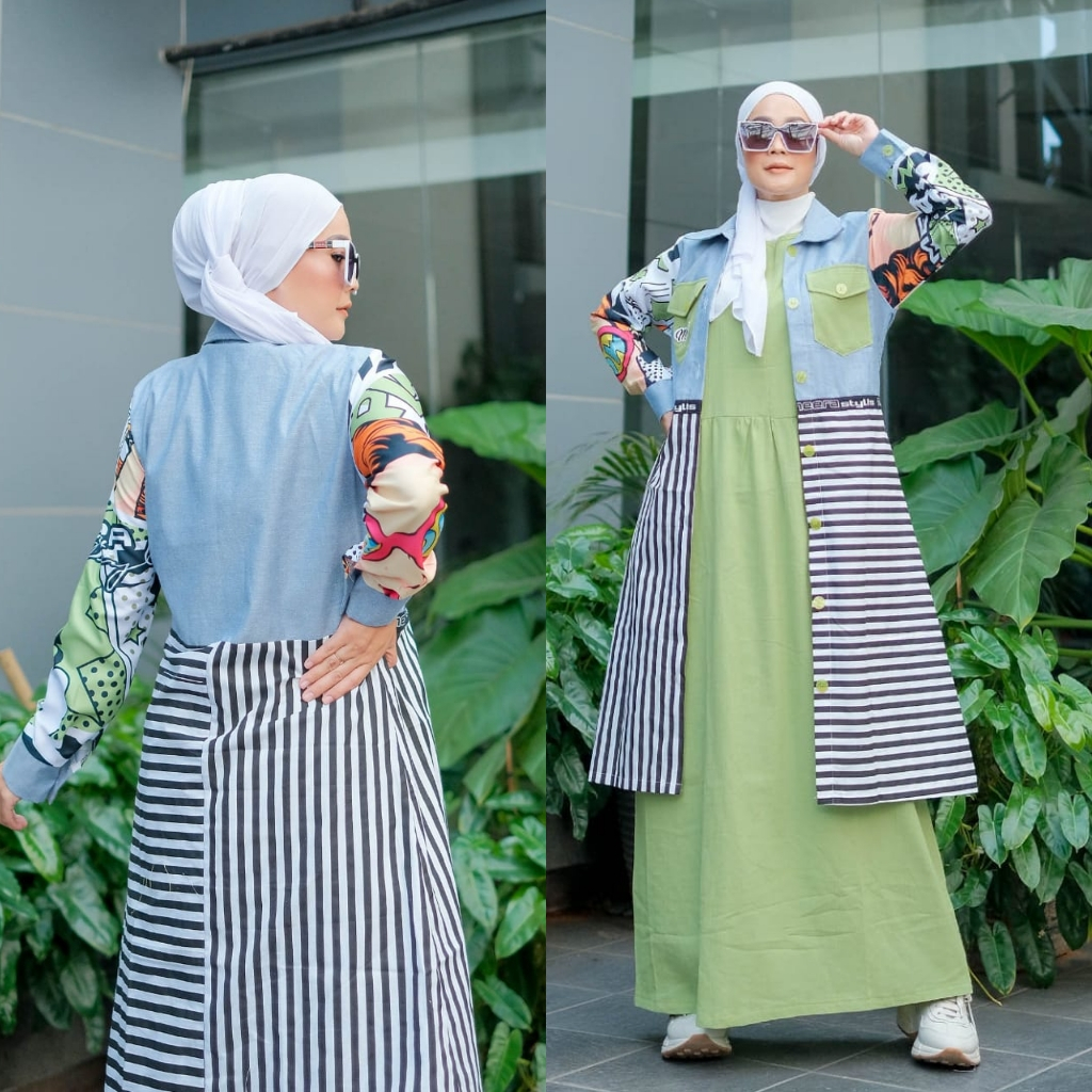 MEERA - ABAYA SHAGGY | MAHALINI SET