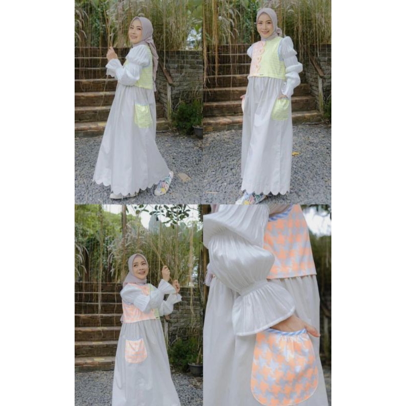 SCYLA VEST DRESS by dfr .cloth