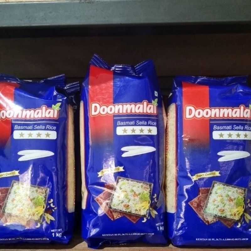 

Beras Basmati Doonmalai kemasan 1kg ASLI bukan repack / Original Pack Basmati / Beras India 1 kg Brasmati Basmati Rice