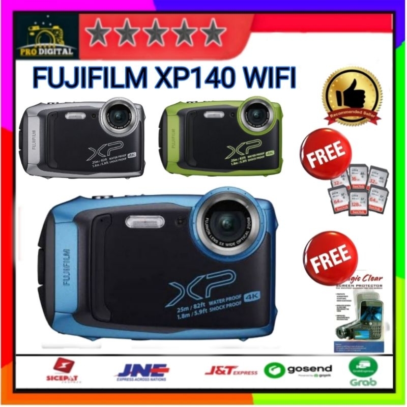 Fujifilm XP 140 Kamera Outdoor Waterproof,Shockproof,4KWarna