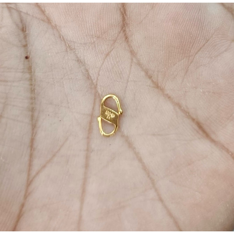 PENGAIT EMAS MODEL S / KOKOT EMAS UBS GOLD 0.1GR KADAR 300 375 420 700 6K 8K 9K 16K UNTUK GELANG/KAL