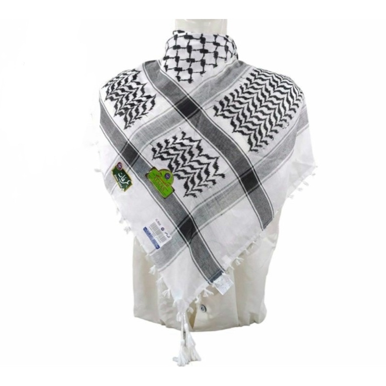 KODE S99Q Surban ORI Almas Arafat Qutla Putih koncer Putih atau hitam Surban segiempat Almas murah g