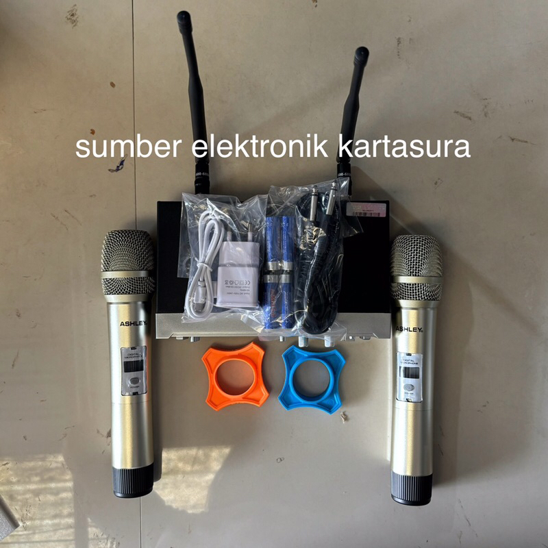 Mikrofon Nirkabel Ashley MC Pro Produk Asli - Microphone
