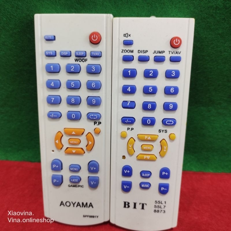 Remot tv Aoyama, ichiko, skytron, multimax, Cina tabung  untuk 14,17,20,24 in