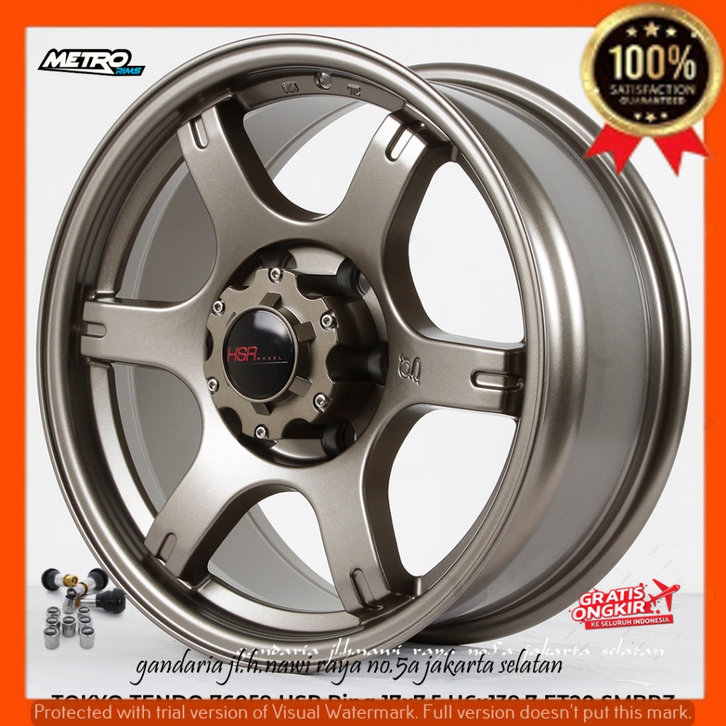 VELG PELEK RACING R17 RING 17 KHUSUS MOBIL PAJERO SPORT