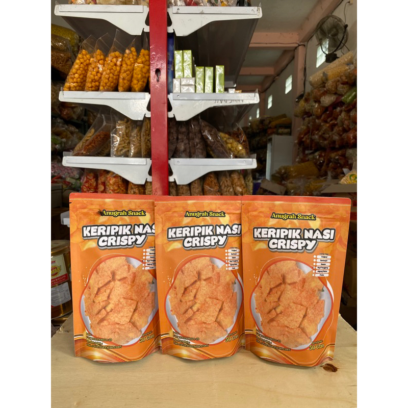 

KERIPIK NASI CRISPY “ ANUGRAH SNACK “ home made produksi kami sendiri