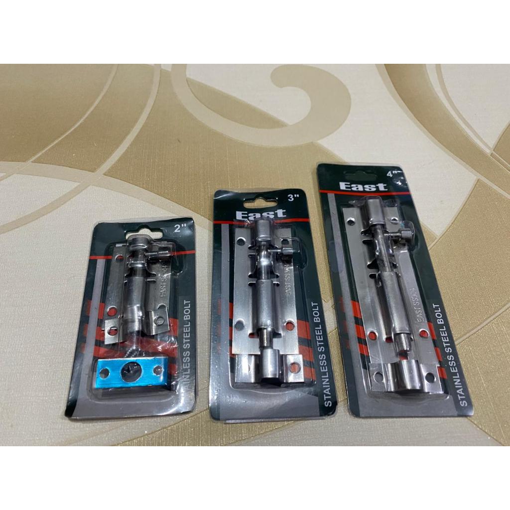 Grendel jendela / pintu / kayu / stainless steel 2"-3"-4"