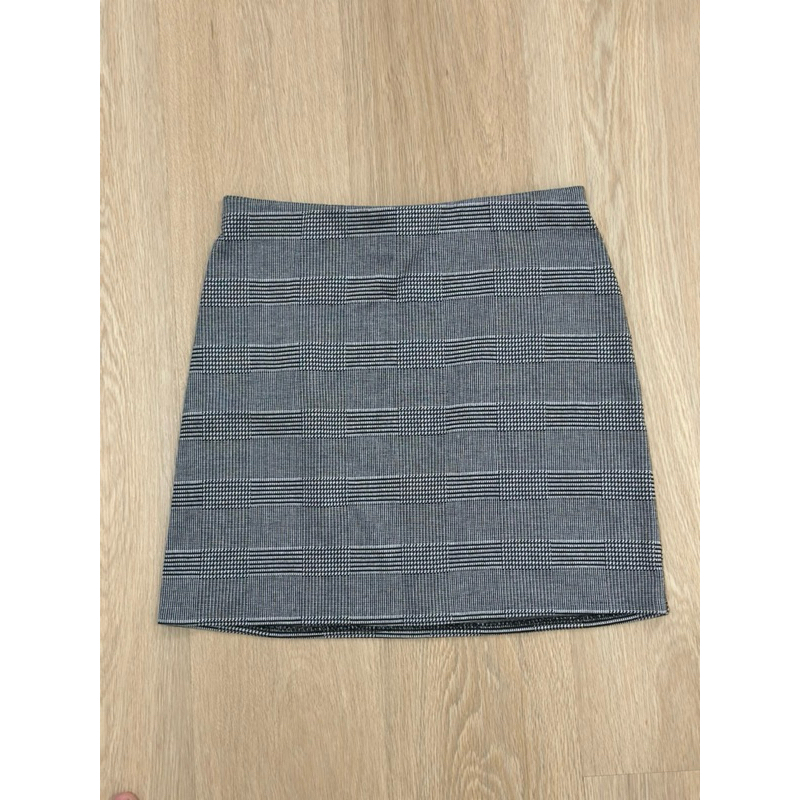 PRELOVED Houndstooth Skirt HM