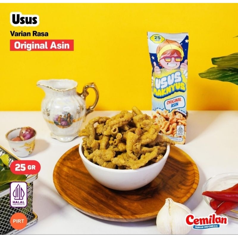 

Grosir Cemilan | Usus Maknyus @ 25 gr | Cemilan Viral Enak