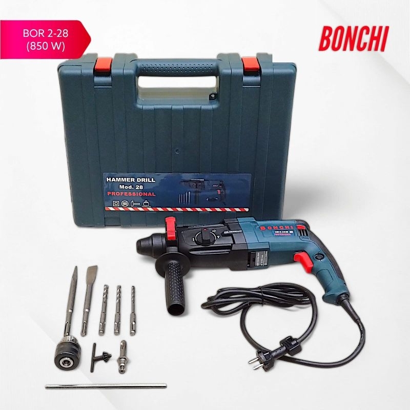 ROTARY HAMMER DRILL GBH 2-28 BONCHI Profesional Tools ORIGINAL 100% Mesin Bobok / Rotary Hammer Mod 