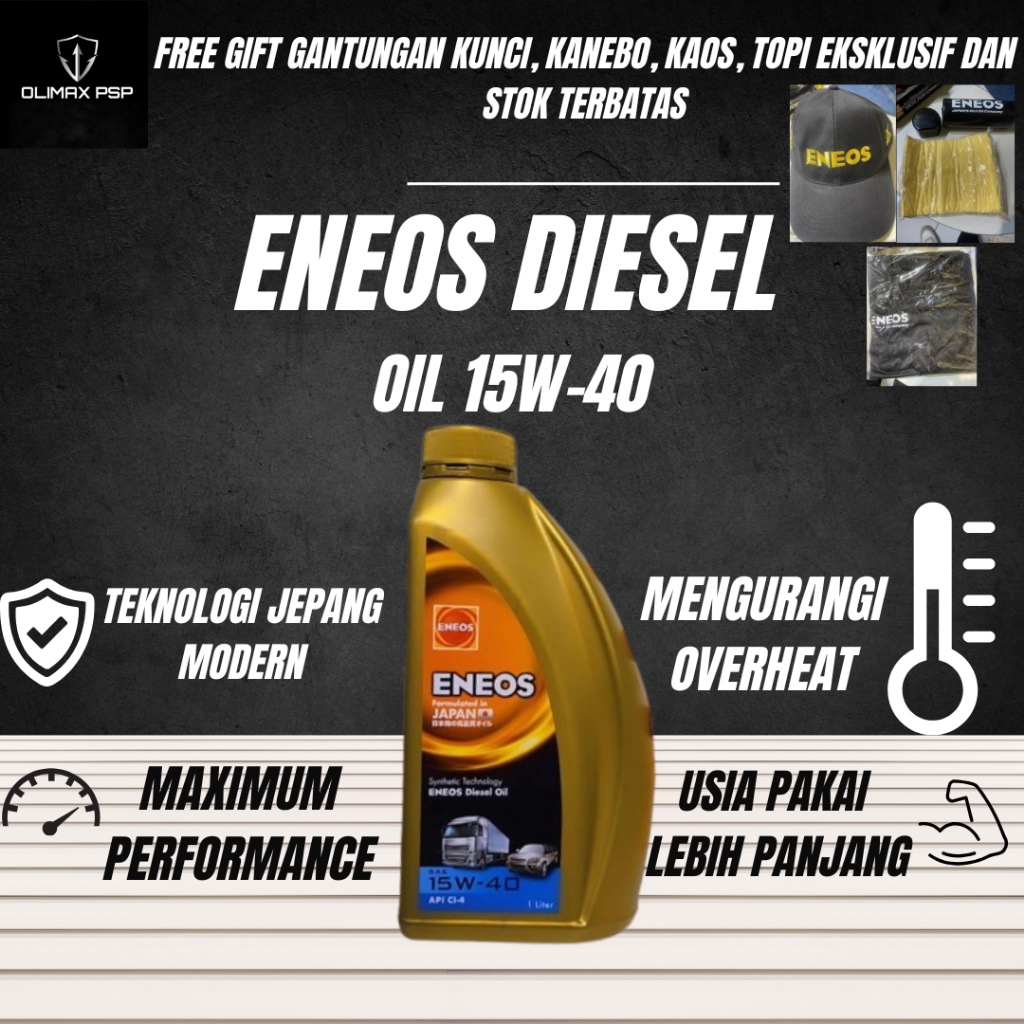 OLI MESIN DIESEL Eneos Diesel CI-4 Oil 15W-40 ORIGINAL