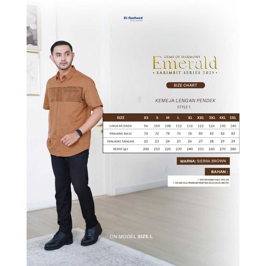 Yasmeera El-rasheed Emerald koko pendek