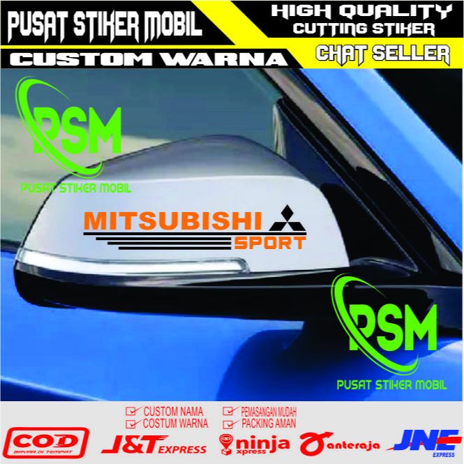 Best promo stiker spion mobil mitsubishi sticker mitsubishi sport universal BAHANYA NYALA