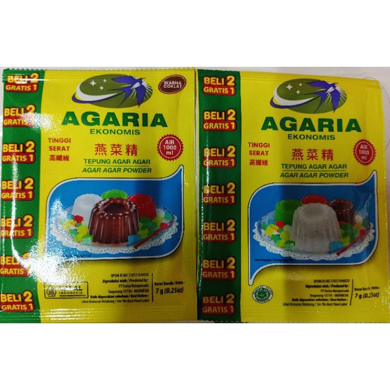 

Agaria/agarPlain7gr/Agaria coklat7gr/agar-agar/agar(Buy2get1)