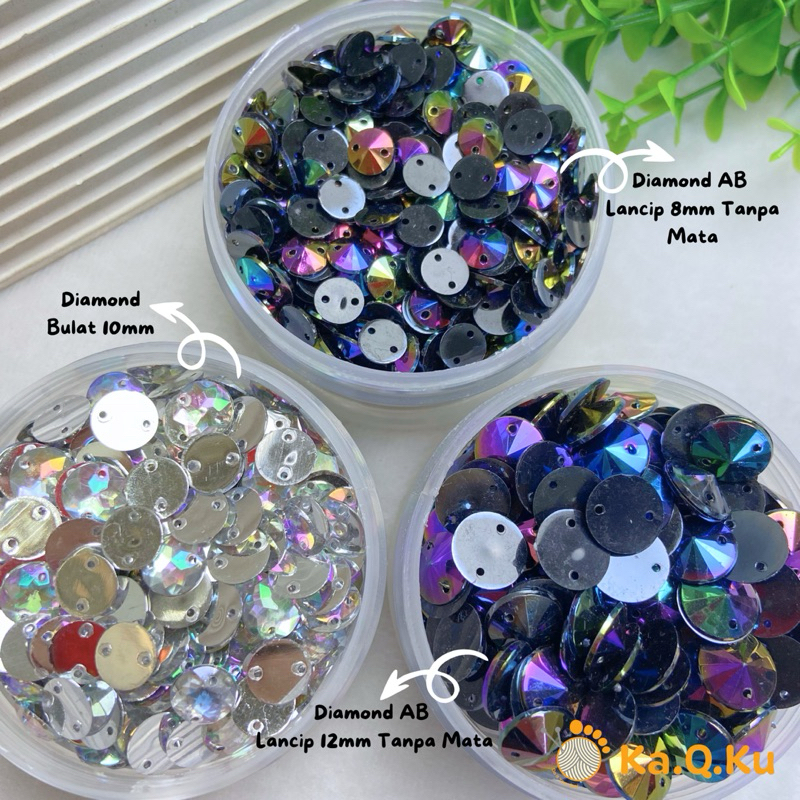 PAYET KRISTAL JAHIT DIAMOND BULAT / DIAMOND TEMPEL
